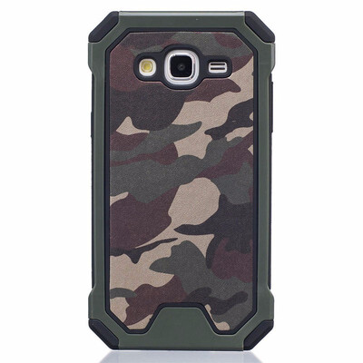 

JEREFISH Phone Case for Samsung Galaxy Grand Prime Case G530 G530M G531H G531F Heavy Duty Hybrid Camouflage Soft Silicone Phone Ca