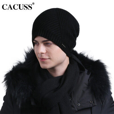 

CACUSS Z0289 2017 новый чистый шерсть шляпа мужской вязать шляпа шерсть колпачок осень зима мода теплый прилив черный черный размер