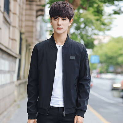 

Coat autumn 2017 new handsome leisure Slim thin section of autumn and winter men's baseball clothingt as gift for men's