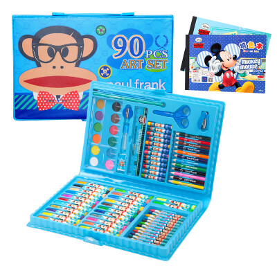 

Paul Frank Oral Monkey Painting Set Children Learning Stationery Gift Box Crayons Crayons Children's Pens Set PKY8167 Blue