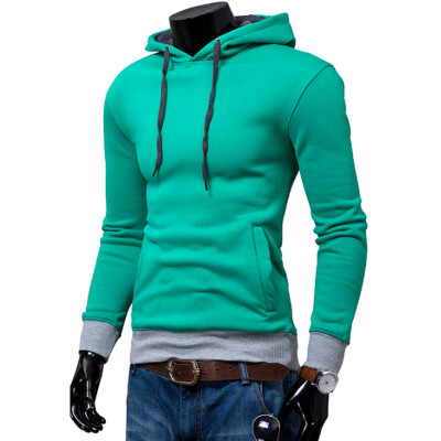 

2017 Hoodies Men Sudaderas Hombre Hip Hop Mens Brand Solid Color Fashion Trend Hoodie Sweatshirt Suit Slim Fit Men Hoody