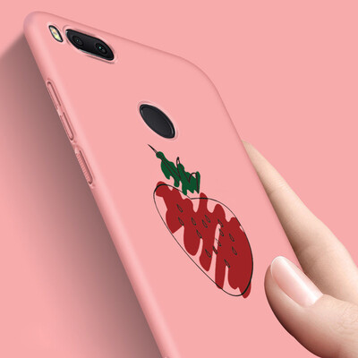 

KOOLIFE millet 5X mobile phone shell protective cover cartoon painted hard shell / all-inclusive drop-resistant matte shell men and women mobile phone sets for millet 5x-pink graffiti raspberry