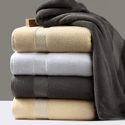 

Kang Xin Shimao Hilton authorized the same paragraph five-star hotel bath towel cotton soft absorbent gentleman gray 150100cm