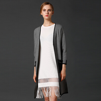 

Marc Rebecca Fashion Striped Knit Cardigan Jacket Jacket 75004D Orange Striped