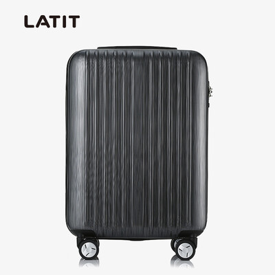 

LATIT ABS + PC фильм молния путешествия багаж троллейбус случае 20 дюймов Колеса шлифованного металла флот