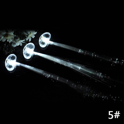 

Fashion Colorful Led Wigs Creative Glowing Flash Led Hair Charm Women Girl Hair Clip Hairpin Halloween Party Decoration Bar Wigs