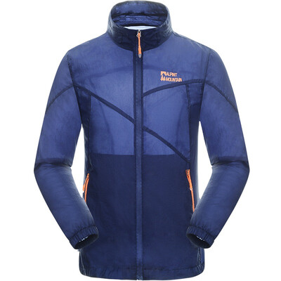 

ALPINT MOUNTAIN El Monte skin windbreaker female models men's section children's skin clothing outdoor water repellent breathable exercise 620-104 men's possession of green XXL