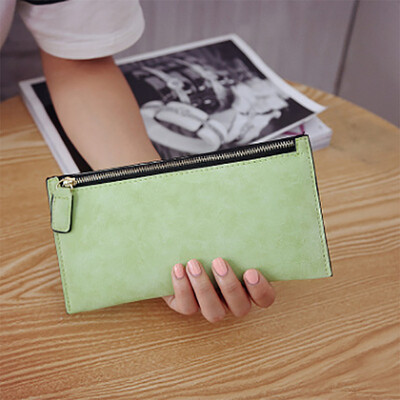 

2017 Korean version of the new ladies holding a wallet card packs matte leather wallet wallet fashion wallet