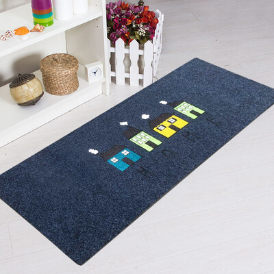 

Li home printing floor mats soft&comfortable living room bedroom kitchen dining room entrance study mats non-slip flower series diamond 45 120cm