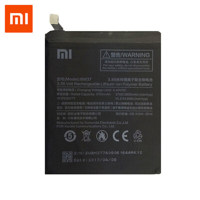 

Original Xiaomi Mi 5s Plus International Version Cellphone battery 3800mAh BM37 High Capacity PCB Lithium Polymer batteries