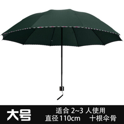 

Cntomlv Sun umbrella double sun umbrella sun shade UV light small black glue three fold Korean