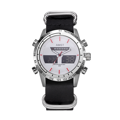 

2017 New Mode High Quality Quartz Movenment LED Digital Watch Double Dispaly Watch For Man Army Watch