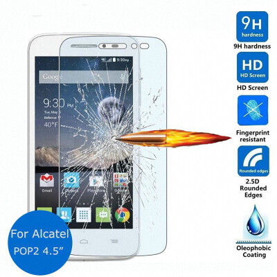 

WIERSS Tempered Glass Screen Protector guard for Alcatel One Touch Pop 2 4.5/OT 5042 5042A Protective glass Film