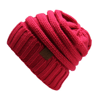 

мужчины женщины зимой трикотажные шерстяную шапку складки досуг Beanies шляпа сплошной цвет Hip-Hop Skullies Beanie