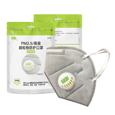 

720 M9502E PM2.5 / Haze particle protection Ear protection activated carbon masks KN95 (gray