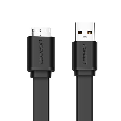 

Green Union Samsung note3 s5 data cable charging line mobile hard disk data cable Micro USB30 mobile phone charger cable line flat wire 05 m 10853 black