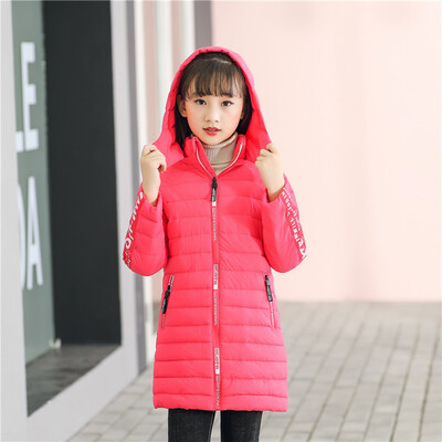 

Girls jacket Spring Autumn Winter Coat Cotton Padded Hooded Kids Winter jacket for girls clothes Children clothing Parkas girl