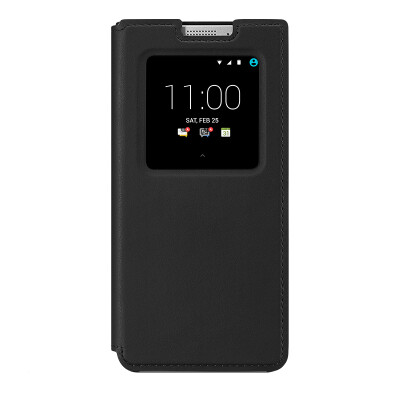

Черная крышка с кожаным окном KEYone