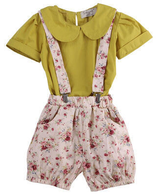 

Summer Toddler Girl Baby Kids Tops T-ShirtFlower Short Pants Clothes Set Outfit