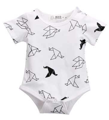 

Hot Newborn Baby Girls Boys Origamibirds Rompers 1PCS Jumpsuit Clothes Outfits