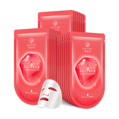 

UNIFON Red Pomegranate Fresh&Brightening Mask Set Unisex 21 Pieces