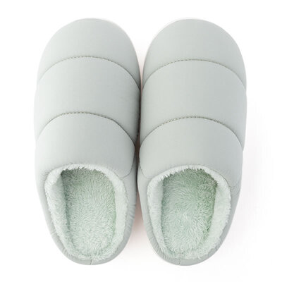 

Park West POSEHOME simple parent-child plush slippers plush slippers light warm female female 2001 Light green 38-39