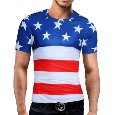 

Male 2017 Brand Short Sleeve Novelty Print 3D T Shirt O-Neck Slim Men T-Shirt Tops Fashion Mens Tee Shirt T Shirts