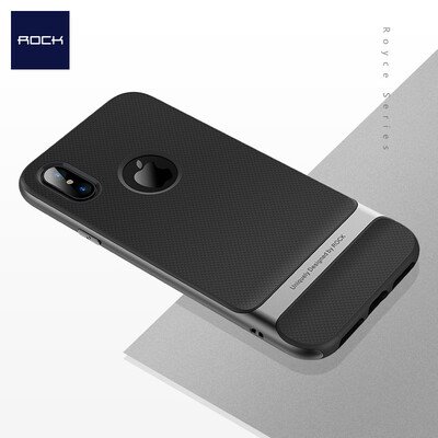 

Locke ROCK Apple X 10 Phone Case iPhoneX 10 Case Fashionable Silicone Soft Shell Les Series Titanium Gray