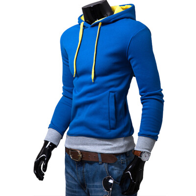 

2017 Hoodies Men Sudaderas Hombre Hip Hop Mens Brand Solid Color Fashion Trend Hoodie Sweatshirt Suit Slim Fit Men Hoody