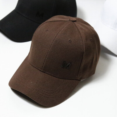 

Spring and autumn  letter bent canopy cap cap cap baseball hat men and women sunscreen sun hat