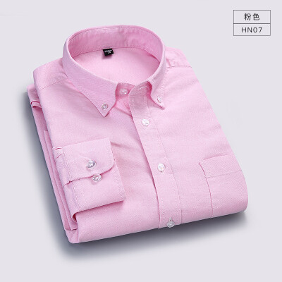 

Oxford Textile Business Gentleman Men Long Sleeve Shirt Spring Silm Fit Cotton