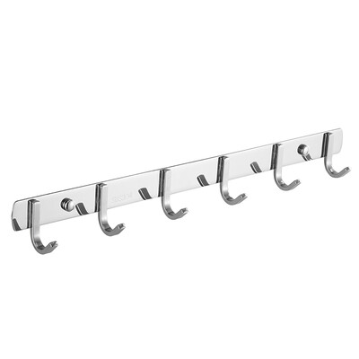 

Wall Coat Rack Volla Wall Mounted Coat Rack Stainless Steel Hook Rack 6 Hooks for Clothes - 17inches