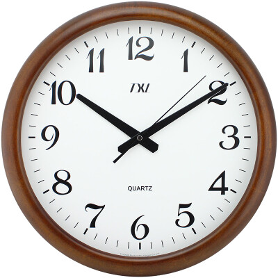 

Wooden Wall Clock Quiet Silent Clock Wood Classic Large Roma Numeral Desktop Clock 16 Inch Needle Battery Operated Clock