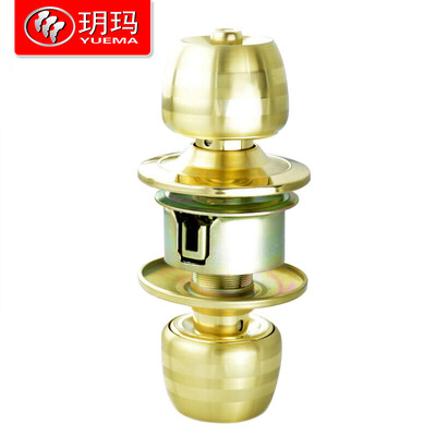 

YUEMA Ball Lock Interior Door Lock Wood Door Lock Gold 5831A-60mm