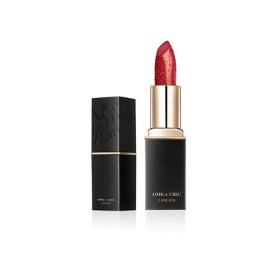 

Blue show lanchen Satin lip balm 01 bean paste powder 4g moisturizing does not fade does not stained cup lipstick