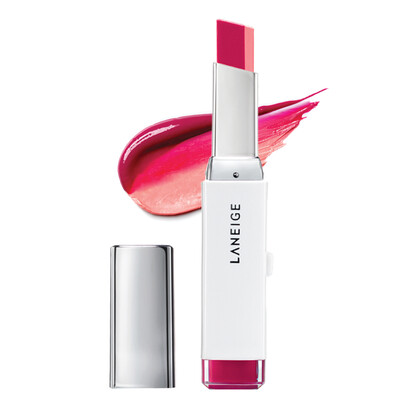 

Lange LANEIGE two-color three-dimensional lipstick 14 Jiao Yan Mei shy powder 2g