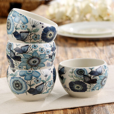 

A Ting American Style Printing Ceramic Bowl Sets 4 Inchs