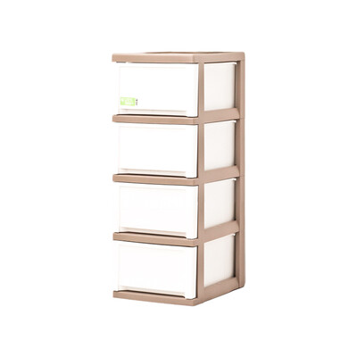 

Alice IRIS environmentally friendly material drawer storage cabinet finishing cabinet locker MCD-324 light tea white