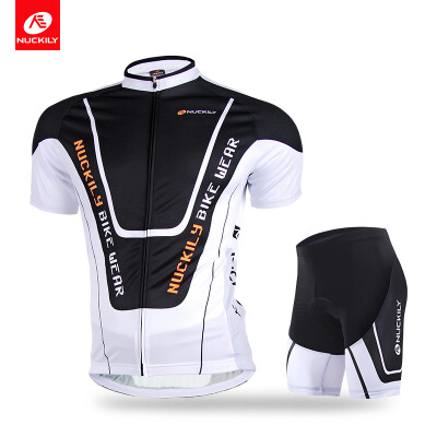 

Nuckily cycling short sleeve jersey and short two color breathable and quick dry suit for men AJ234BK295