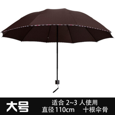 

Cntomlv Sun umbrella double sun umbrella sun shade UV light small black glue three fold Korean