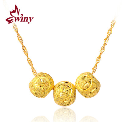 

The only (Winy) necklace 925 silver pendant female models clavicle chain translocation beads bead beads gold