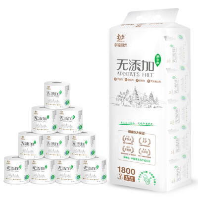 

Happy sun no added roll 3 layer * 180 grams * 10 volumes of toilet paper (the original ecology does not add no blocking the toilet)
