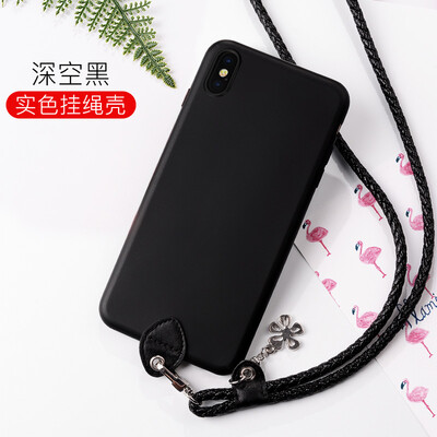 

Paizi Apple Phone Case with Lanyard Scrub Black