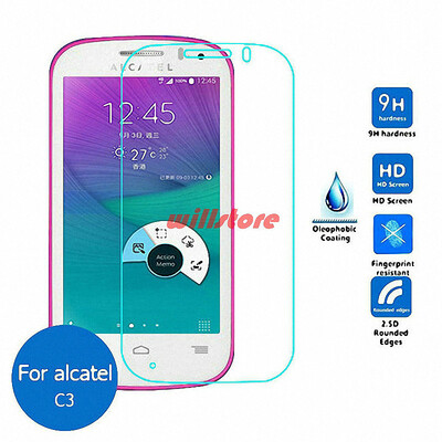 

WIERSS Tempered Glass Screen Protector guard for Alcatel One Touch Pop C3 OT 4033 4033A 4033X 4033D 4033E Protective glass Film