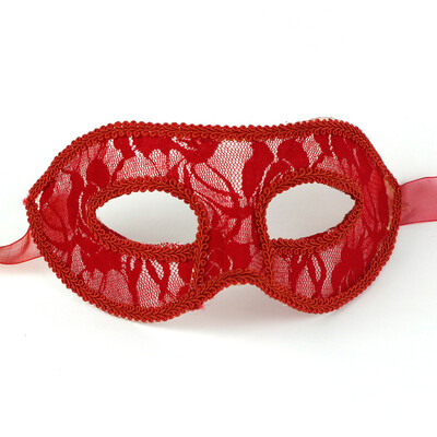 

Halloween Festival Feather Mask Decoration Happy Lace Flower