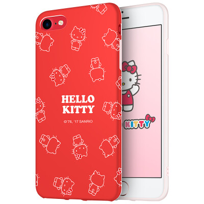 

Youk HelloKitty series iphone8 / 7 mobile phone case / case Apple 8/7 mobile phone cartoon silicone shatter-resistant soft shell Phantom Katie red