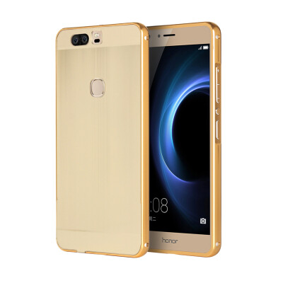 

Luxury Case for Huawei Honor V8 Aluminum BumperAcrylic Panel Back Glossy Business Cover for Huawei Honor V8