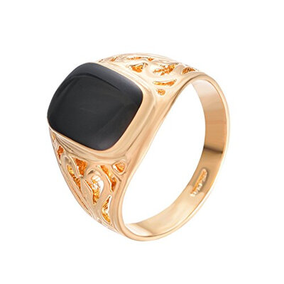 

Yoursfs Marine Corps Ring Men's Women's Stainless Steel Ring Black Onyx Jewelry
