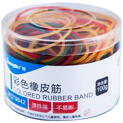 

GuangBo 100g color elastic rubber band rubber band rubber ring office supplies WQT9542