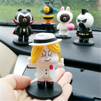 

LINE TOWN Brown bear Cony rabbit Преображенский кукольный автомобиль украшения милые творческие украшения интерьера (5 шт / много)